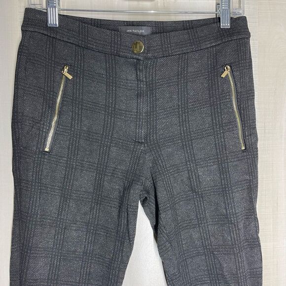 Ann Taylor gray and‎ black patterned pants, size 6 - Picture 1 of 15